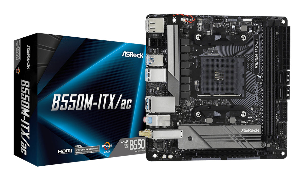 ASRock B550M-ITX/ac Mini ITX AM4 AMD B550