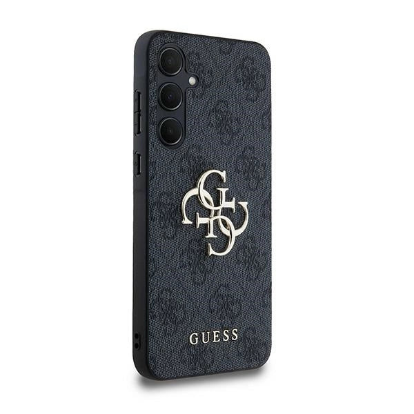 Guess 4G Big Metal Logo-hylster til Samsung Galaxy A35 - sort