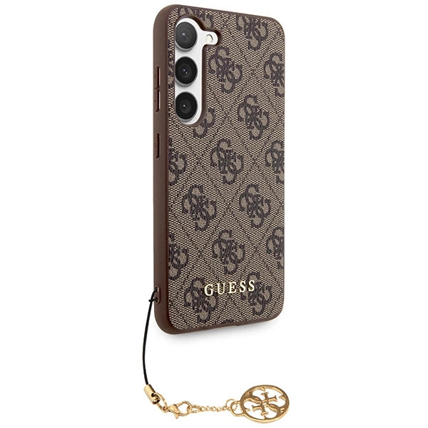 Guess 4G Charms Collection case til Samsung Galaxy A55 - brun