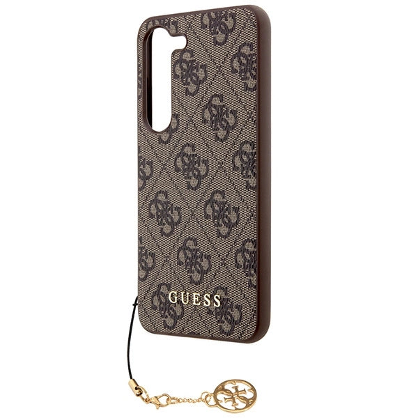 Guess 4G Charms Collection case til Samsung Galaxy A55 - brun