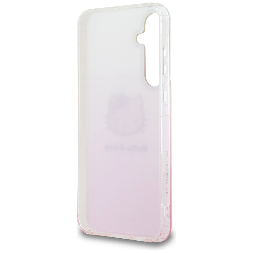 Hello Kitty IML Gradient Electrop Kitty Head case for Samsung Galaxy A55 - pink