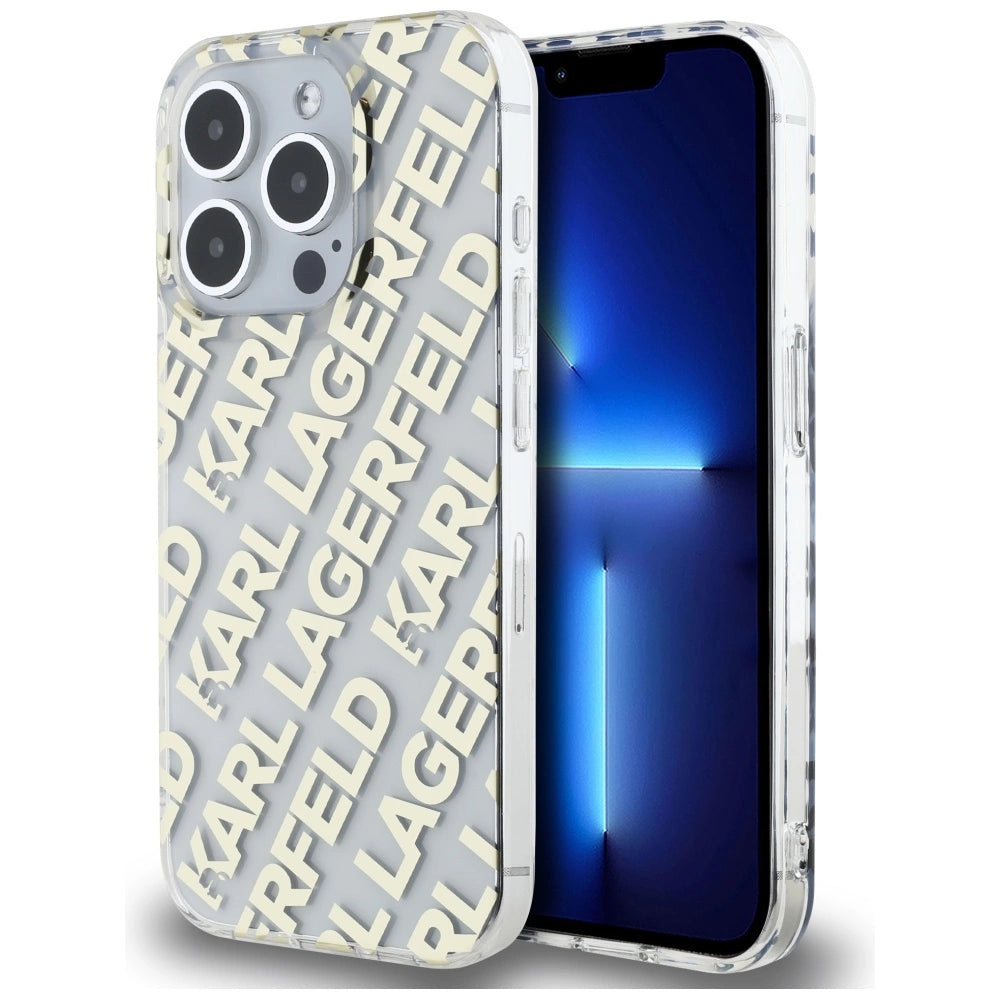 Karl Lagerfeld IML Fullover Logo case for iPhone 15 Pro - gold