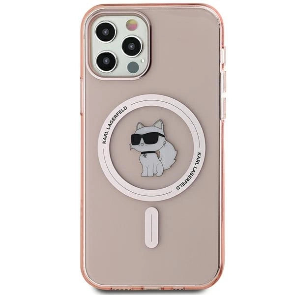 Karl Lagerfeld IML Choupette MagSafe case for iPhone 12/12 Pro - pink