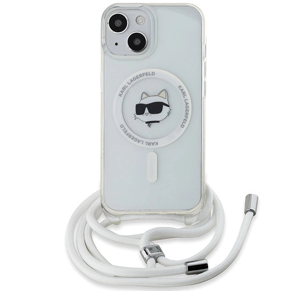 Karl Lagerfeld IML Choupette Head & Cord MagSafe case for iPhone 13 / 14 / 15 - transparent