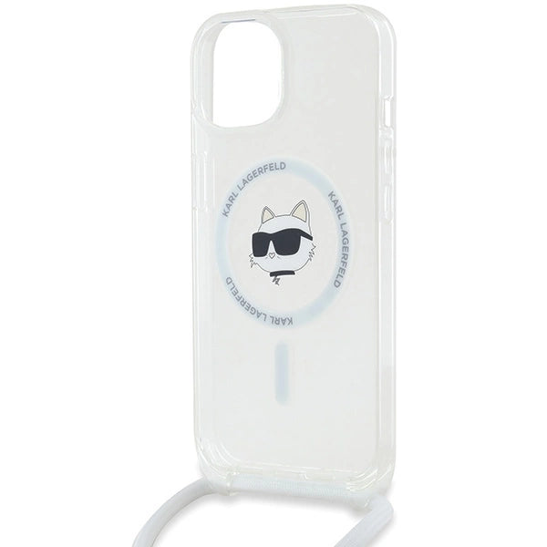 Karl Lagerfeld IML Choupette Head & Cord MagSafe case for iPhone 13 / 14 / 15 - transparent
