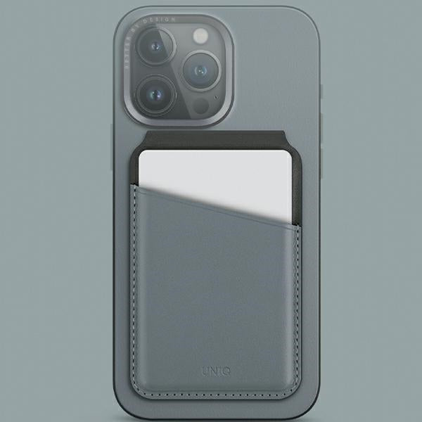 Uniq Lyden DS magnetisk RFID-tegnebog med telefonstativ - blå og sort