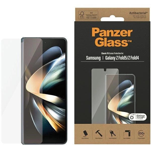 PanzerGlass Classic Fit antibakterielt glas til Samsung Galaxy Z Fold 5 / Z Fold 4