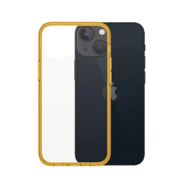 PanzerGlass ClearCase Antibakteriel Military Grade Certified Case til iPhone 13 Mini - Gult gennemsigtigt