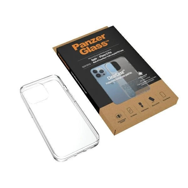 PanzerGlass ClearCase antibakteriel Military Grade certificeret sag til iPhone 13 Pro - gennemsigtig