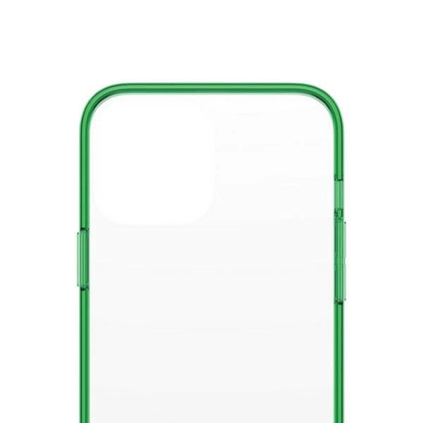 PanzerGlass ClearCase Antibakteriel Military Grade Certified Case til iPhone 13 Pro Max - Gennemsigtig Grøn