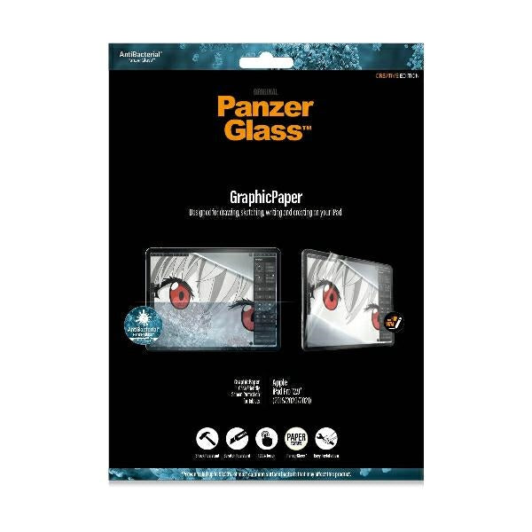 Antibakteriel PanzerGlass GraphicPaper folie med blændingsfilter til iPad Pro 12.9" 2018 / 2020 / 2021