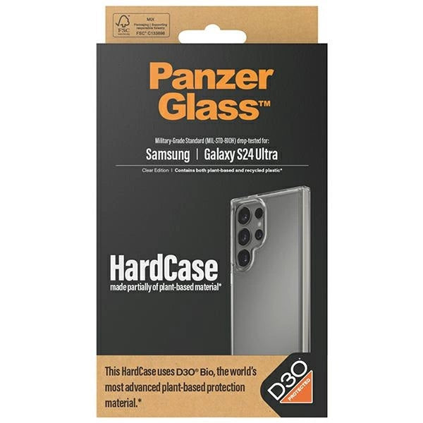 PanzerGlass HardCase med D3O® Bio og Military Grade Certification til Samsung Galaxy S24 Ultra - Transparent