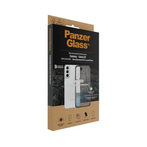 PanzerGlass HardCase antibakteriel Military Grade certificeret sag til Samsung Galaxy S22 - gennemsigtig