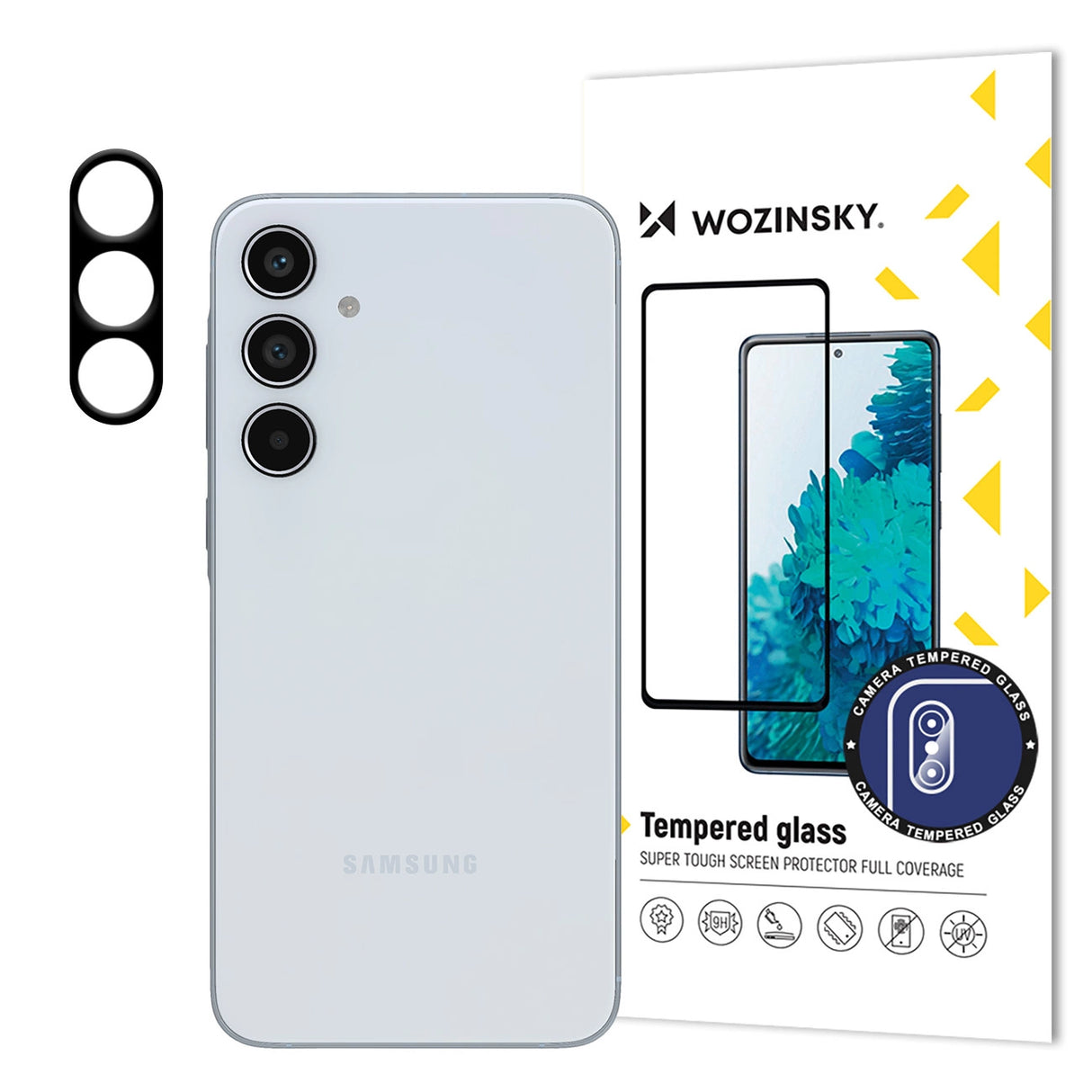 9H hærdet glas til Wozinsky Full Camera Glass til Samsung Galaxy A35