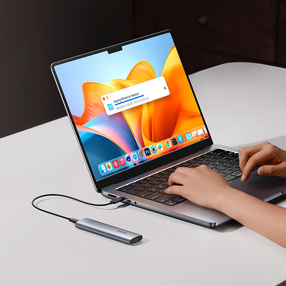 Baseus FlyJoy M.2 NVMe 10Gb/s SSD Caddy - Grå