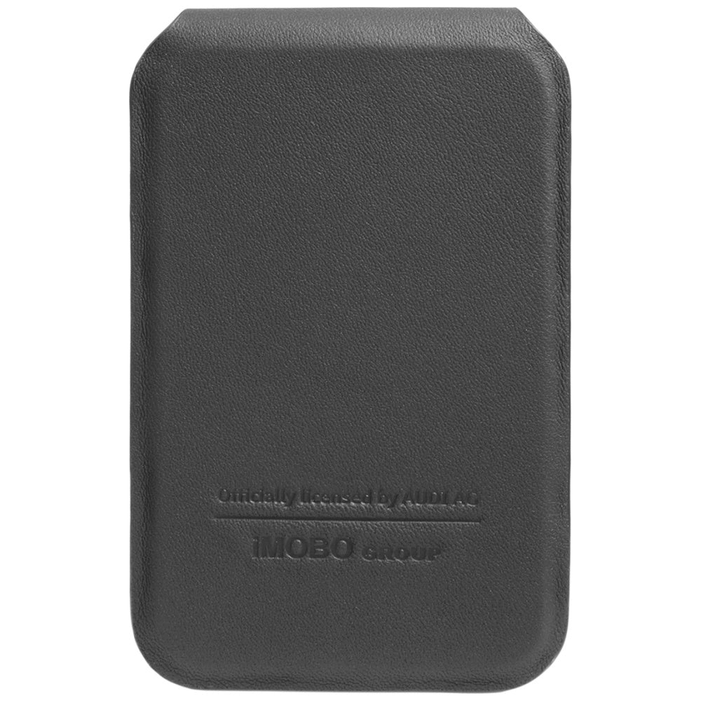 Audi Leather Wallet Card MagSafe magnetic with stand - black