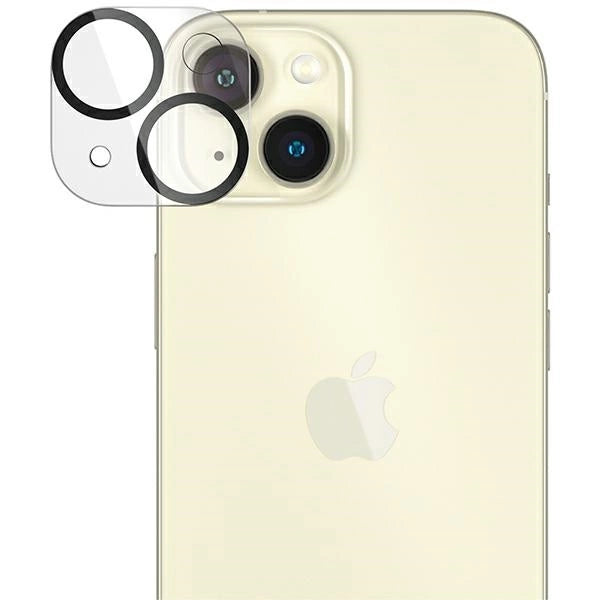 PanzerGlass Picture Perfekt kamerabeskyttelse til iPhone 15 / 15 Plus - med sort ramme