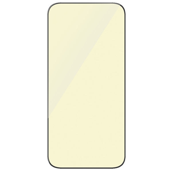 PanzerGlass Ultra-Wide Fit tempereret glas med glans og blå lysfilter med positioner til iPhone 15 Pro