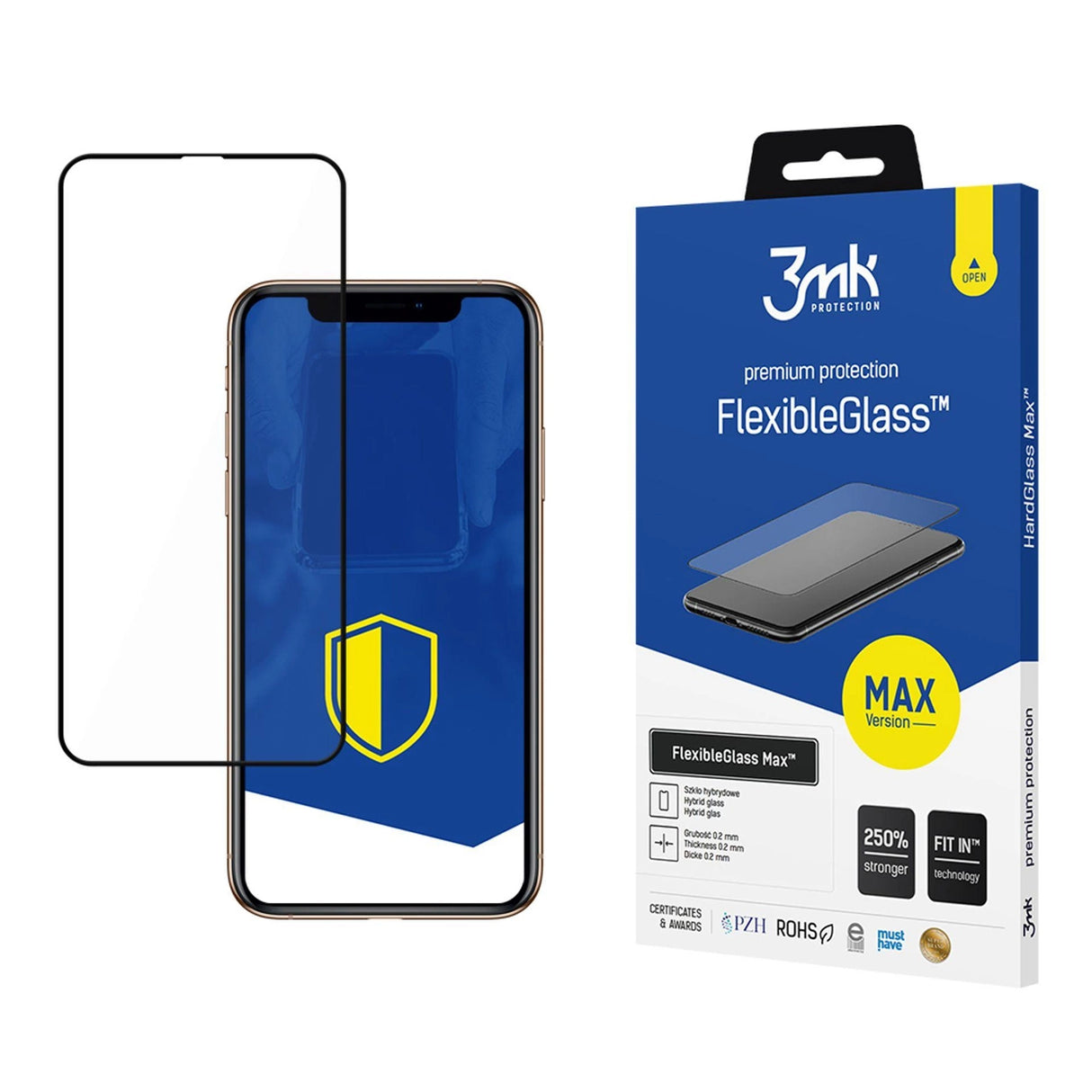 Hybridglas 3mk FlexibleGlass MaxTM til iPhone 11 Pro Max