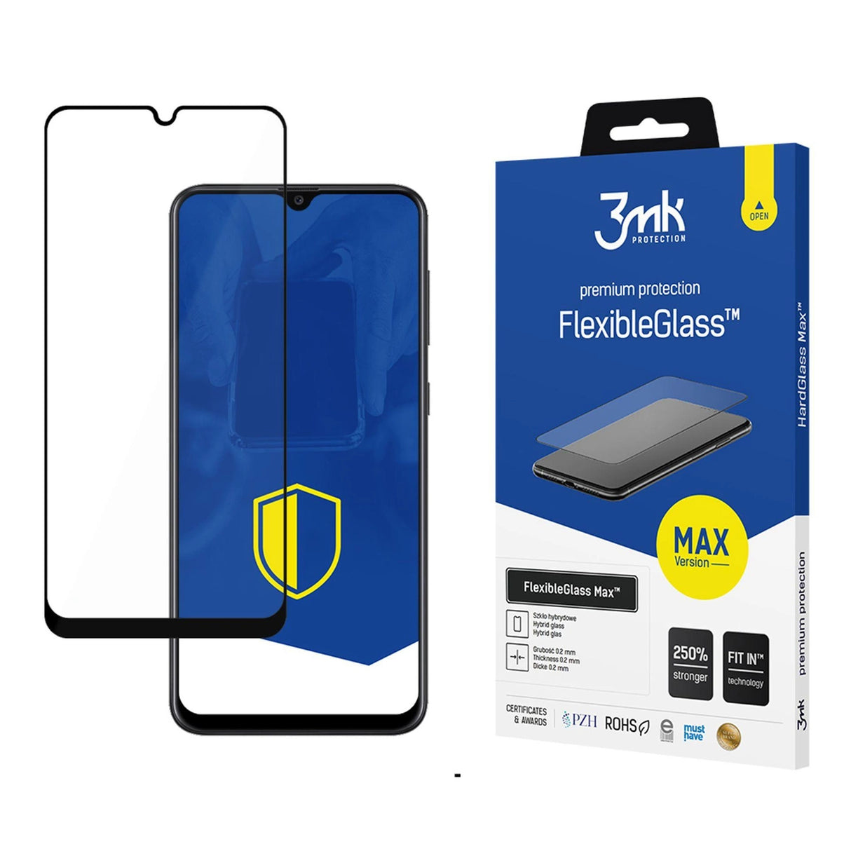 Hybridglas 3mk FlexibleGlass MaxTM til Samsung Galaxy A50