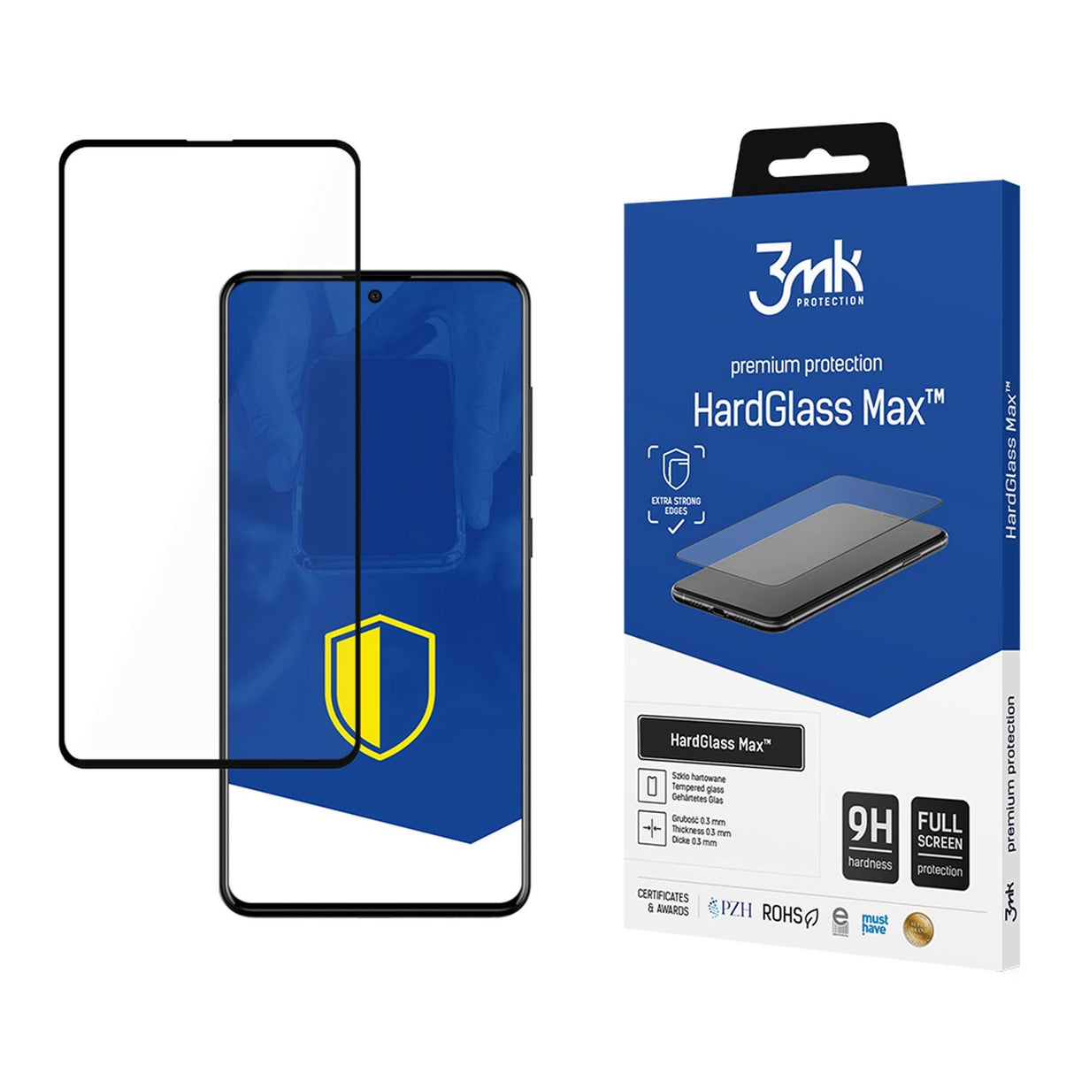 9H 3mk HardGlass MaxTM glas til Samsung Galaxy A51 / A52 / A52 5G / A52s 5G