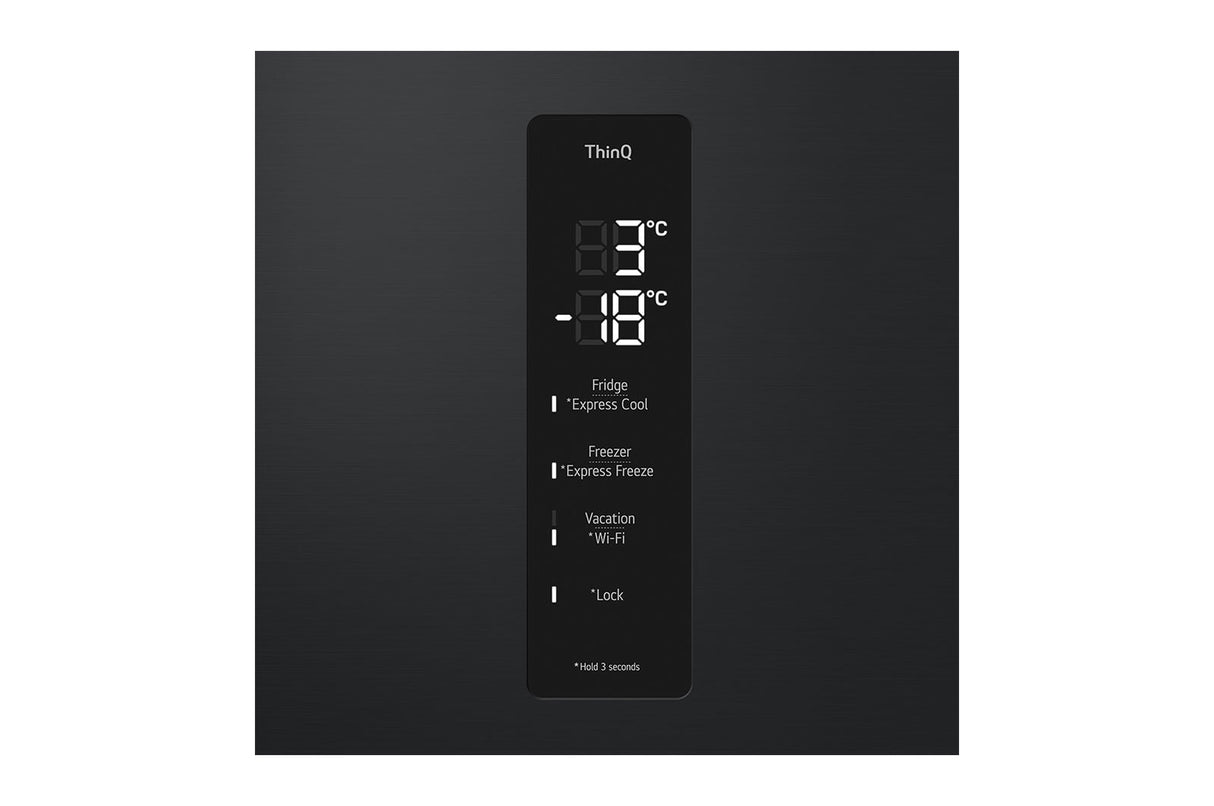 LG GBV5150DEP køle-/fryseskab Fritstående 344 L Sort