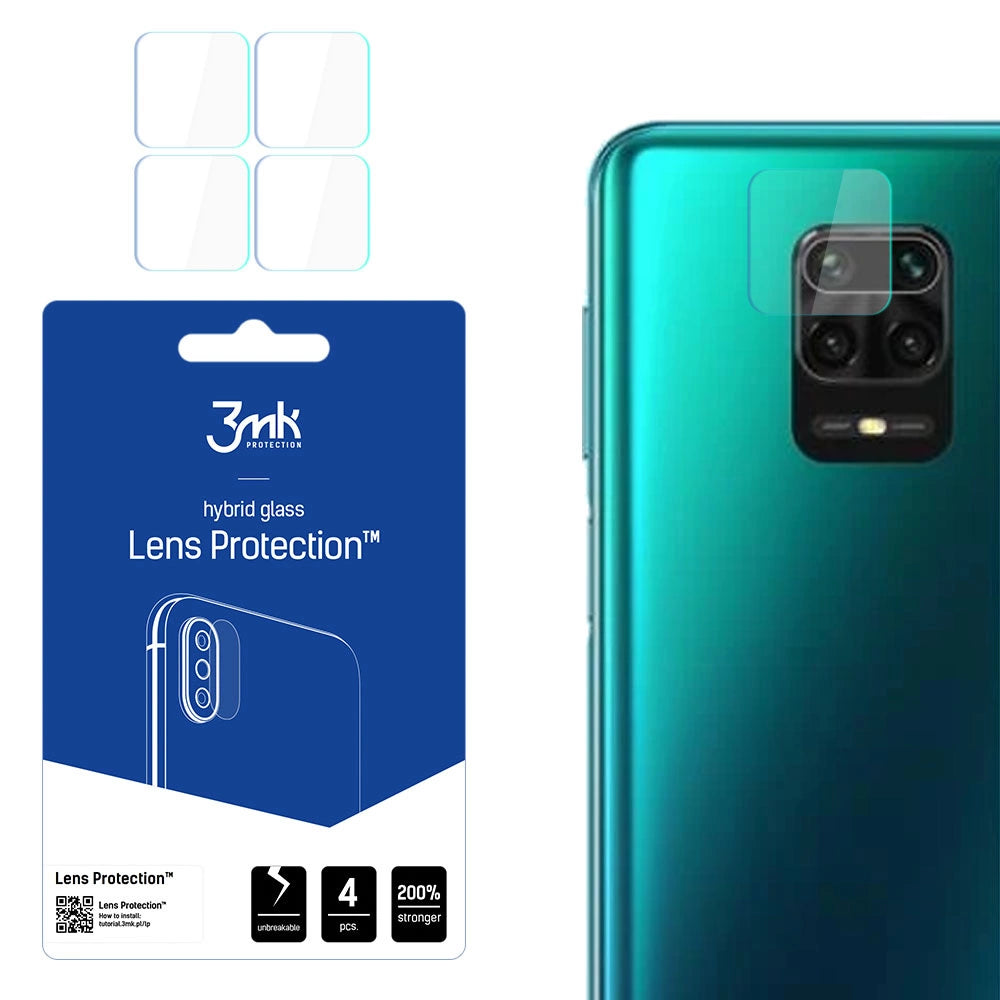 3mk Lens ProtectionTM hybridkameraglas til Xiaomi Redmi Note 9 Pro Max