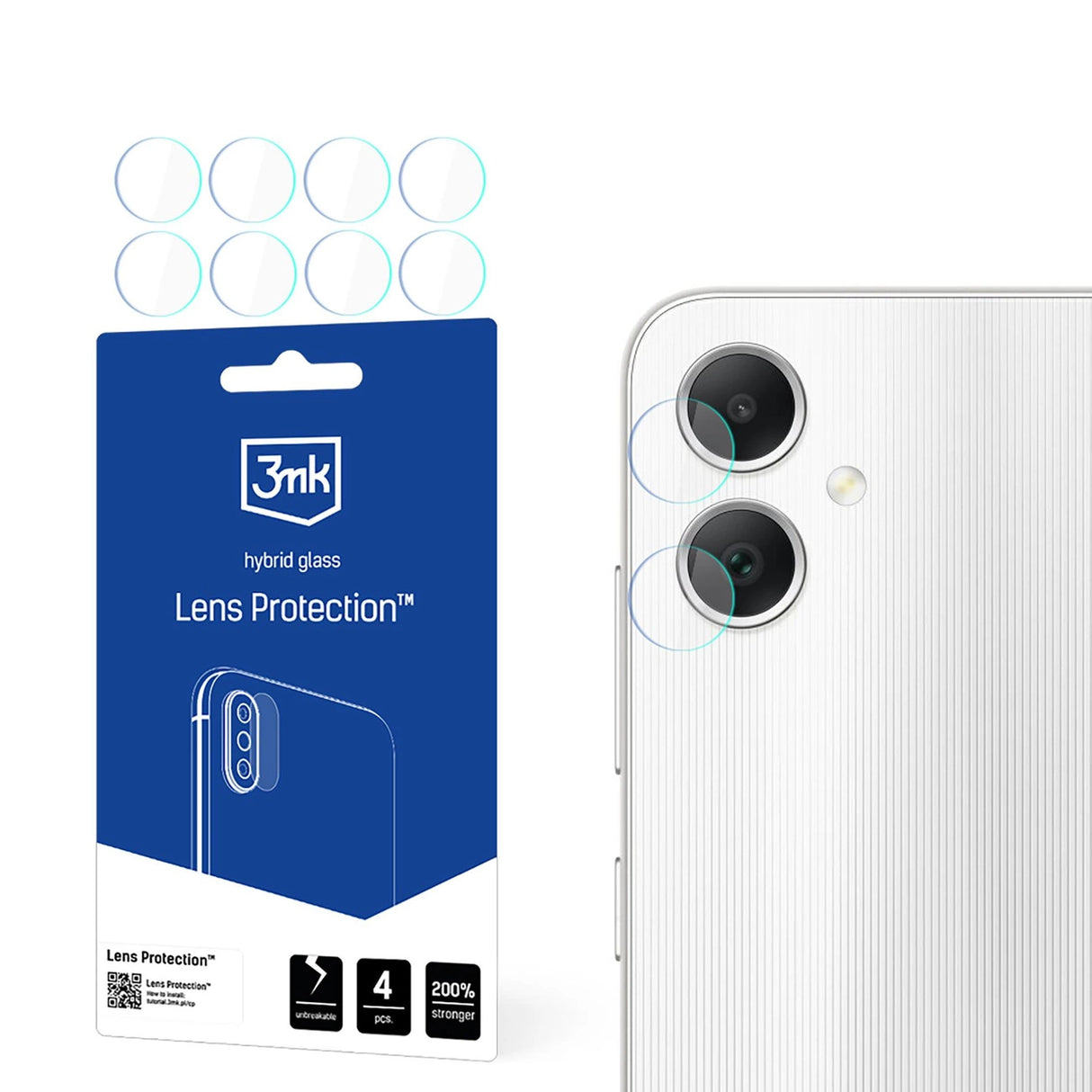 3mk Lens ProtectionTM hybridkameraglas til Samsung Galaxy A05