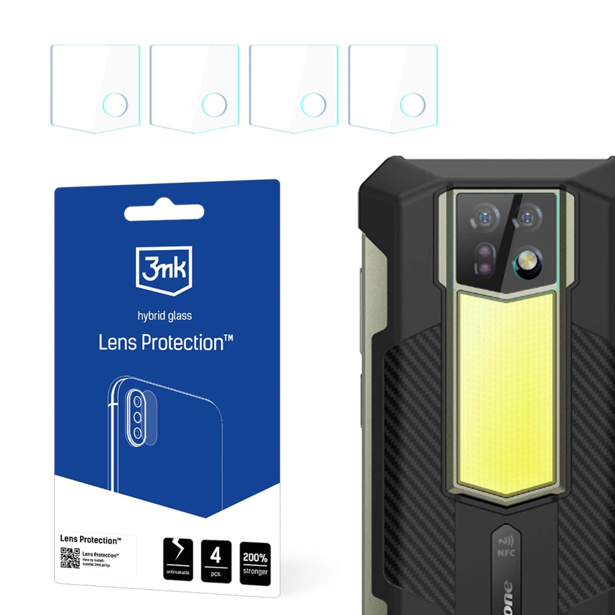 3mk Lens ProtectionTM hybridkameraglas til Ulefone Armor 24