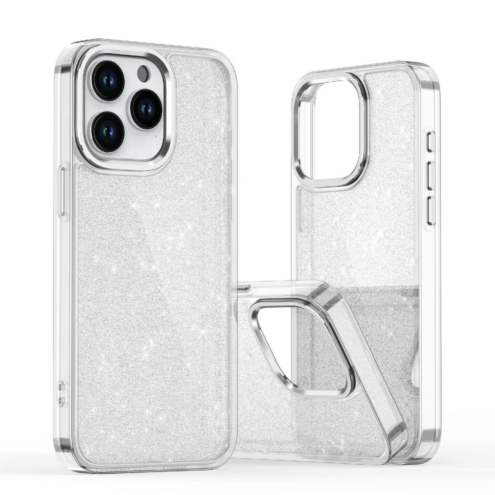 Glitter Case til iPhone 16 Pro Max - gennemsigtig med glitter