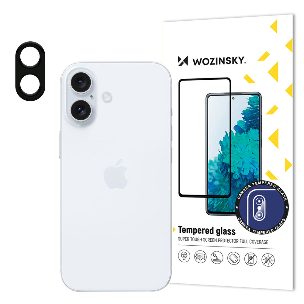 Wozinsky Full Camera Glass 9H hærdet glas til iPhone 16-kameraet
