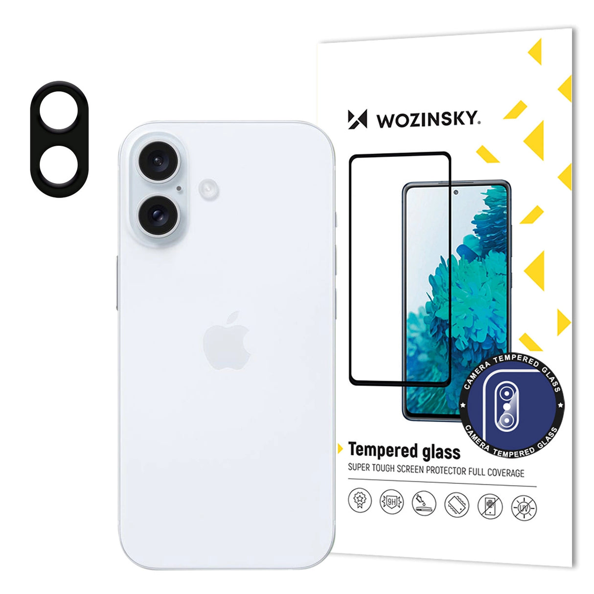 Wozinsky Full Camera Glass 9H hærdet glas til iPhone 16 Plus kameraet