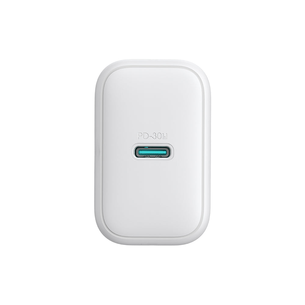 Joyroom JR-TCF24 USB-C PD 30W QC SFC hvid + 1m USB-C kabel