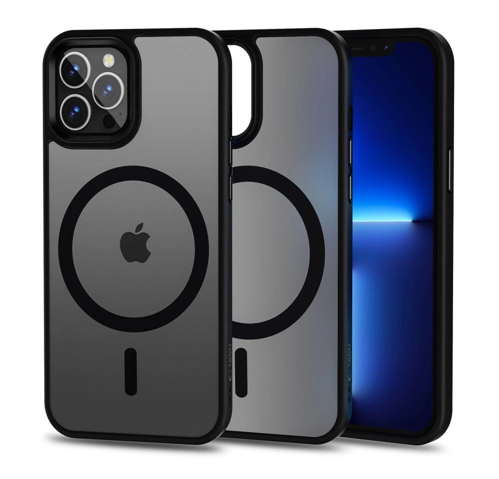 Tech-Protect MagMat MagSafe Case til iPhone 12 / 12 Pro - Matte Black