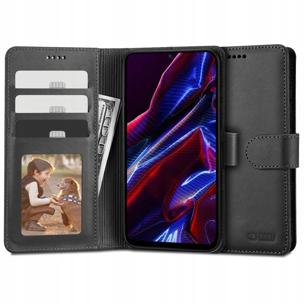 Tech-Protect Wallet Case til Xiaomi Redmi Note 12 5G / Poco X5 5G - sort