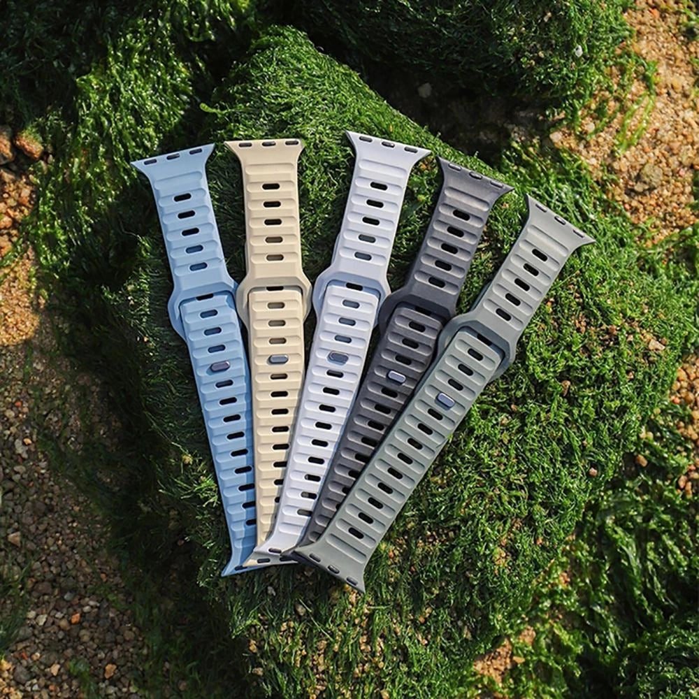 Tech-Protect IconBand Line Strap til Apple Watch 4 / 5 / 6 / 7 / 8 / 9 / SE / Ultra 1 / 2 (42/44/45/49 mm) - Beige