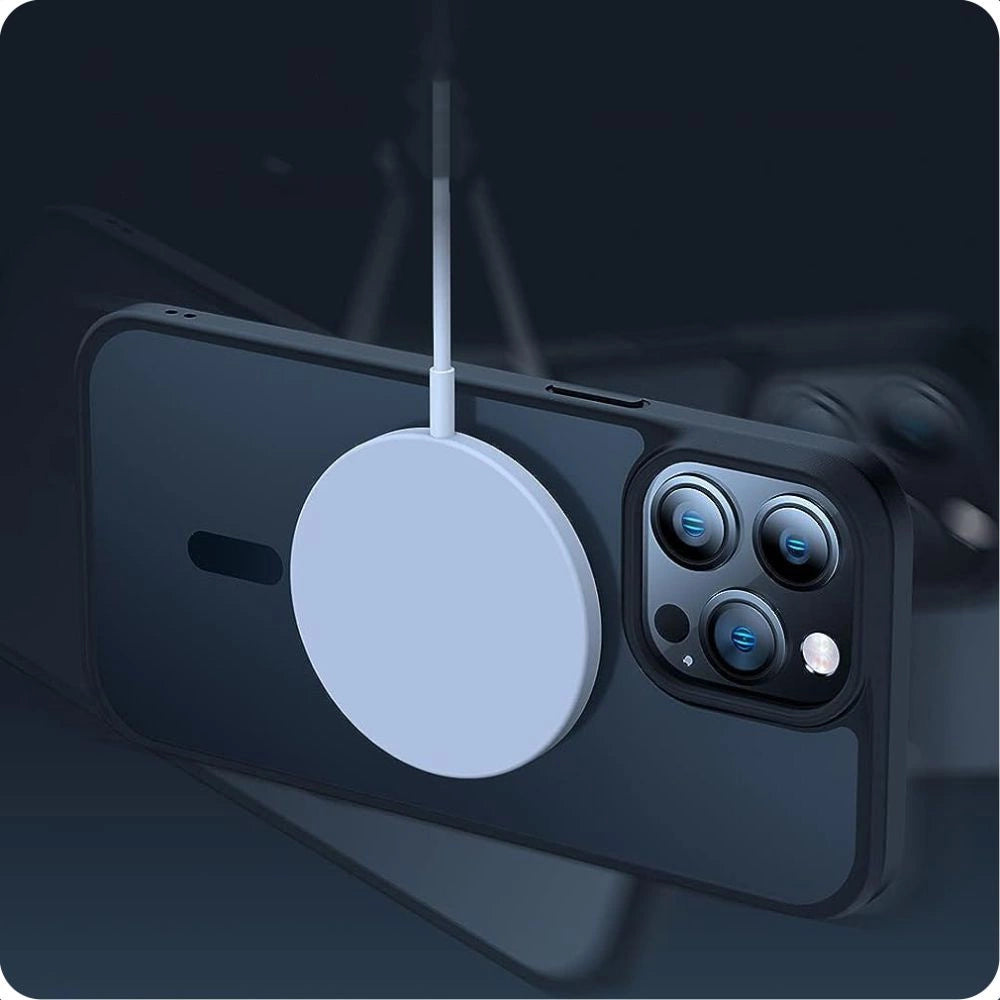 Tech-Protect MagMat MagSafe iPhone 15 Pro Case - Clear Black