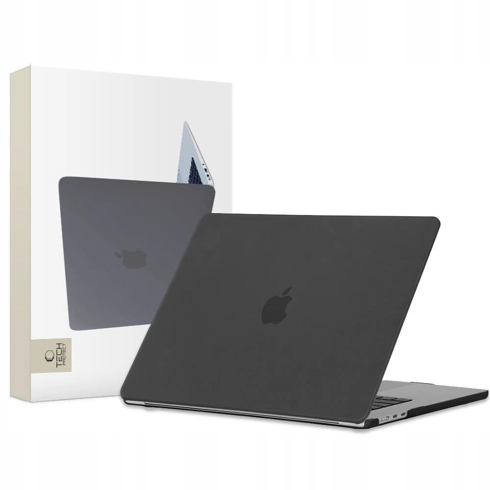 Tech-Protect SmartShell-kasse til MacBook Air 15" M2 / M3 / 2023-2024 - matt sort