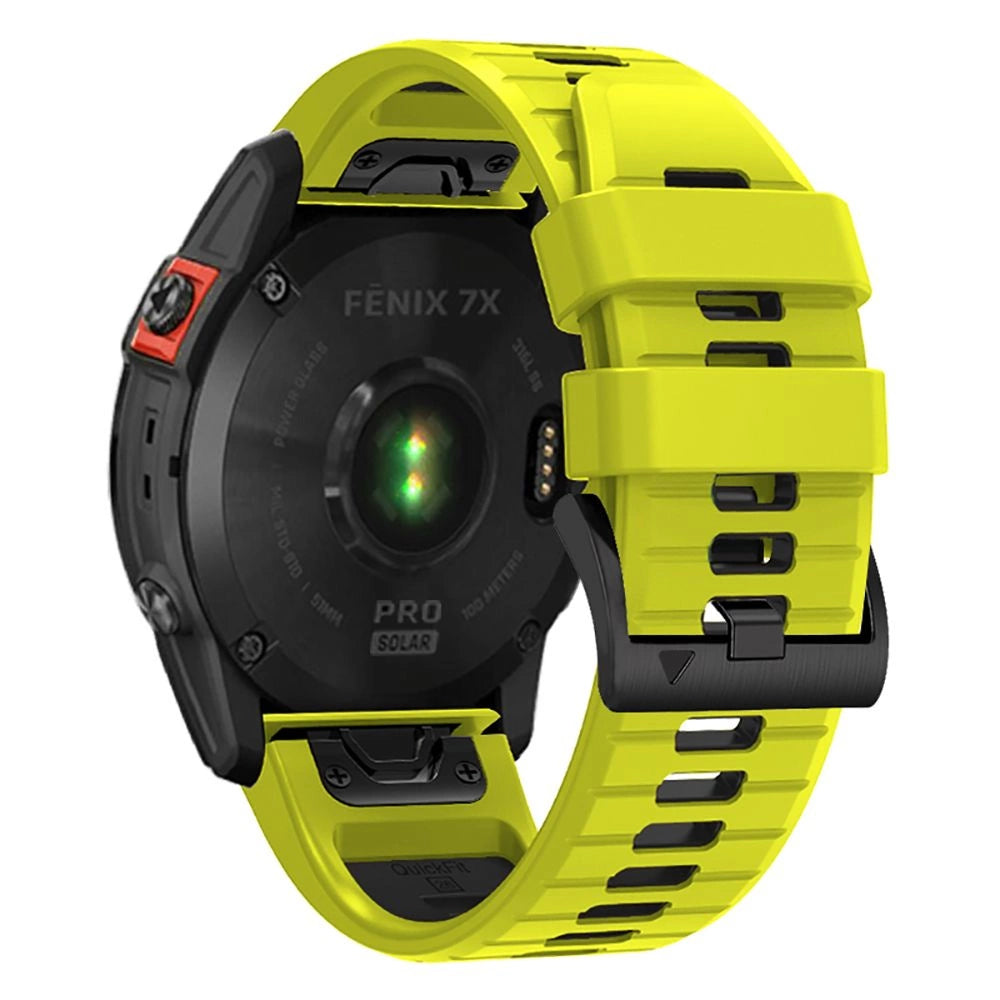 Tech-Protect IconBand Pro Strap for Garmin Fenix 3 / 5X / 3HR / 5X Plus / 6X / 6X Pro / 7X - Lime Black