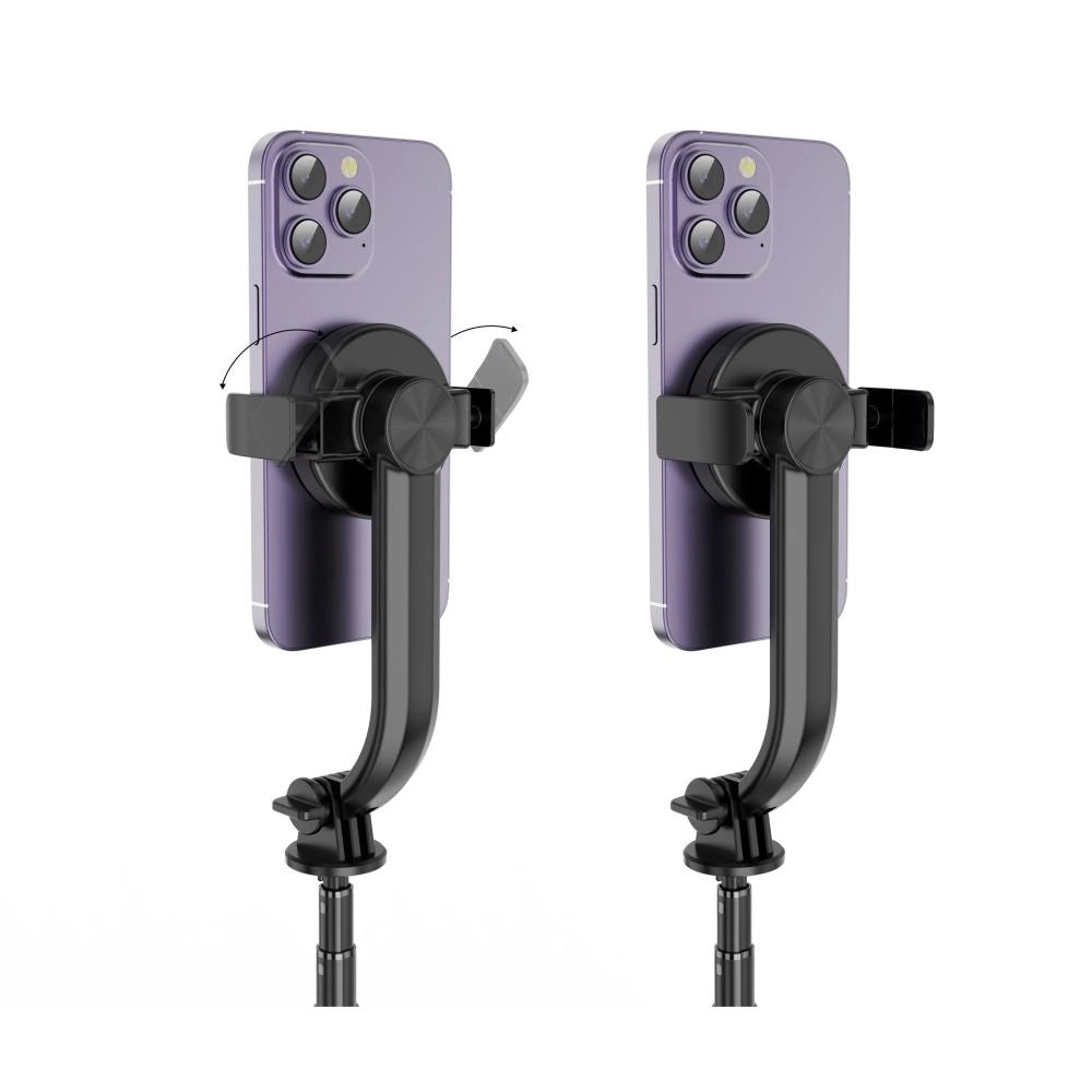 Tech-Protect L04S Bluetooth Selfie Stick with Tripod up to 95cm and 360 Head - Black