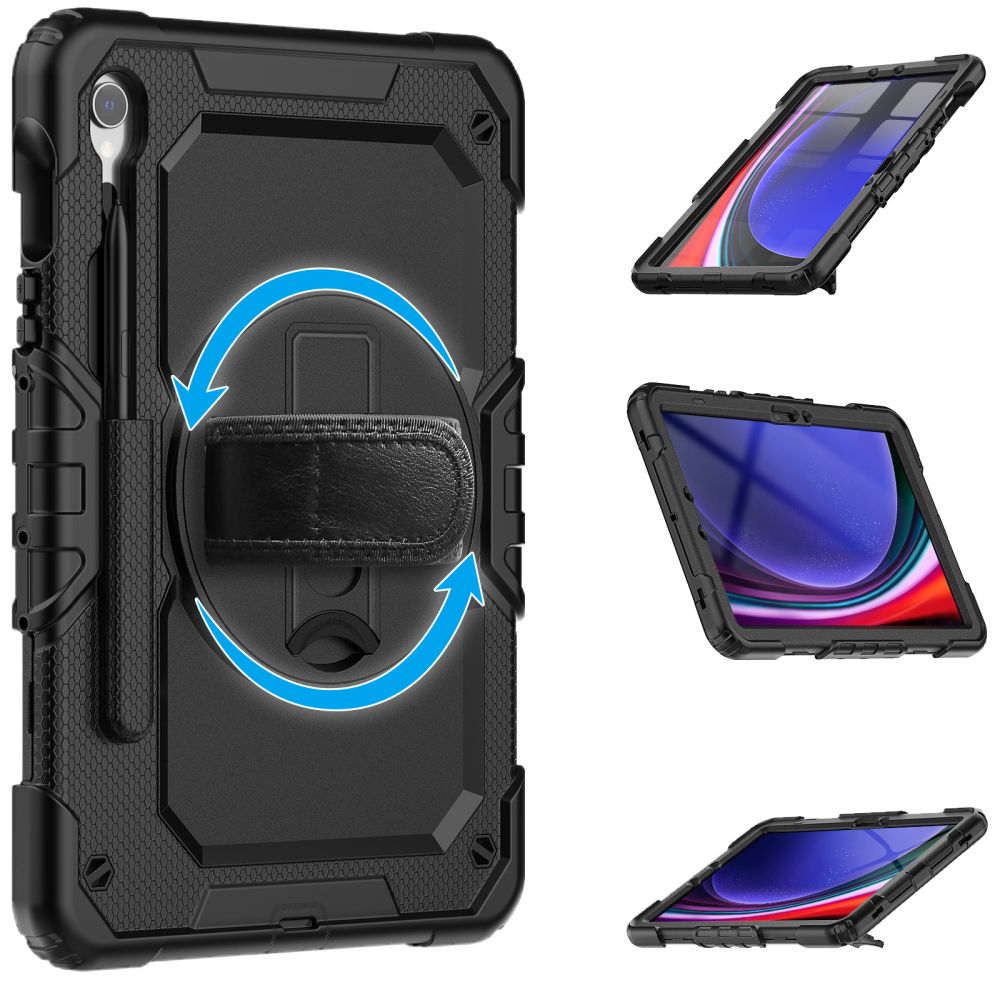 Tech-Protect Solid360 Case for Samsung Galaxy Tab S9 FE 10.9" X510 / X516B - Black