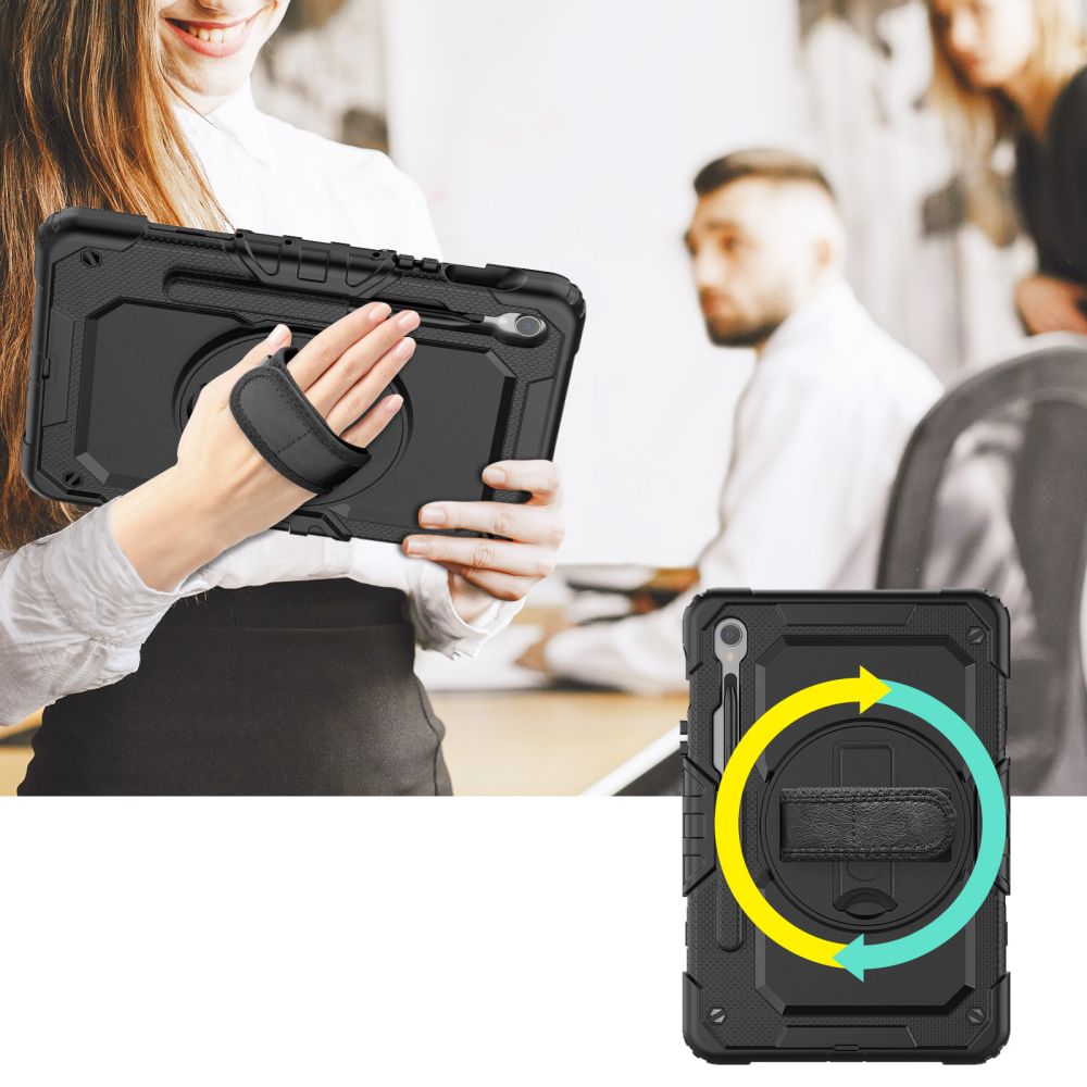 Tech-Protect Solid360 Case for Samsung Galaxy Tab S9 FE 10.9" X510 / X516B - Black