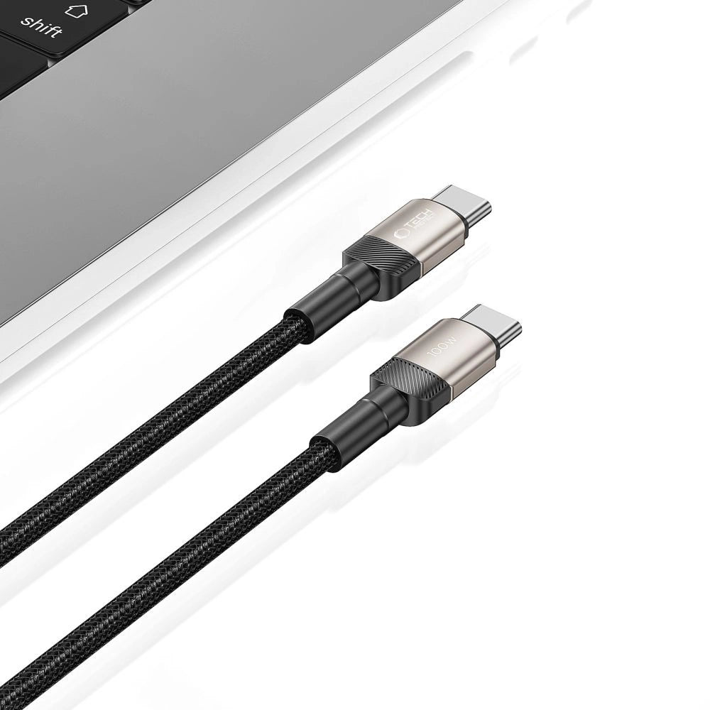 Tech-Protect UltraBoost Evo USB-C / USB-C PD kabel 100W 5A 2m - titanium