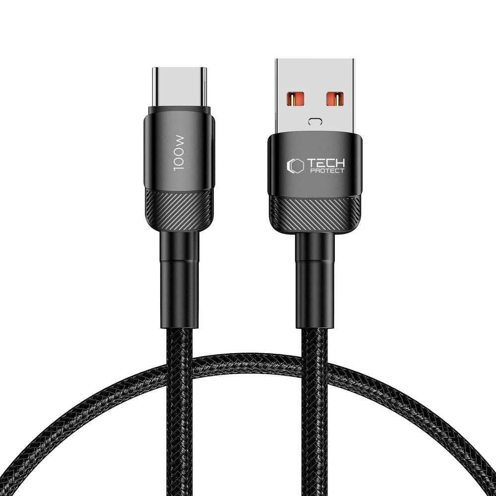 Tech-Protect UltraBoost Evo USB-C / USB-A kabel 100W 5A 0,5m - sort