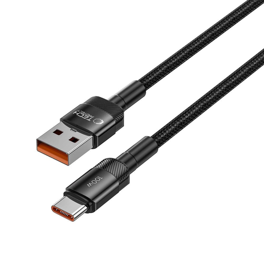 Tech-Protect UltraBoost Evo USB-C / USB-A kabel 100W 5A 1m - sort