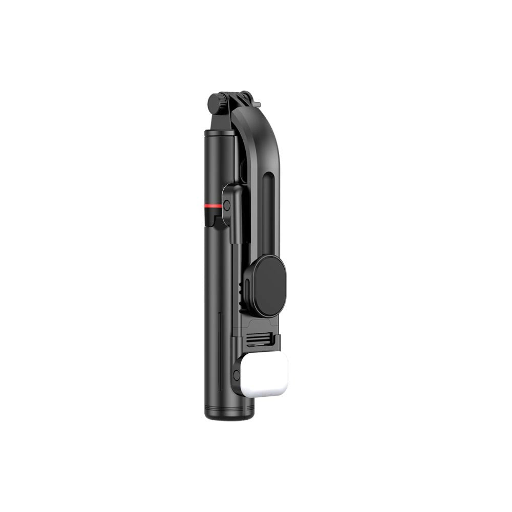 Tech-Protect L05S Bluetooth Selfie Stick with Tripod up to 105cm with LED Light - Black