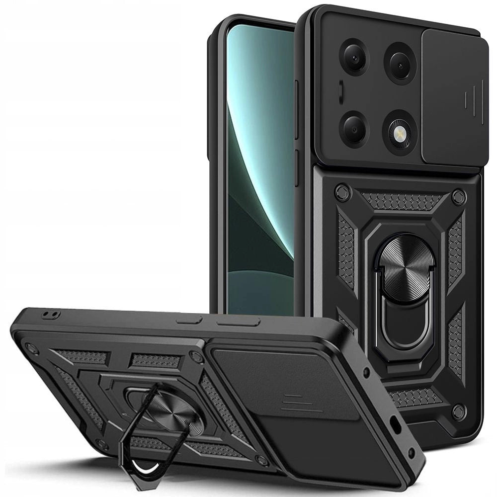 Tech-Protect CamShield Pro Case til Xiaomi Redmi Note 13 Pro 4G / LTE / Poco M6 Pro 4G / LTE - sort