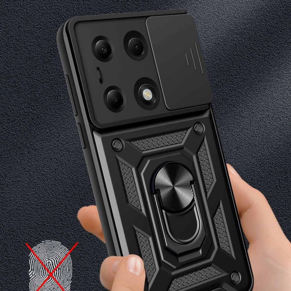 Tech-Protect CamShield Pro Case til Xiaomi Redmi Note 13 Pro 4G / LTE / Poco M6 Pro 4G / LTE - sort