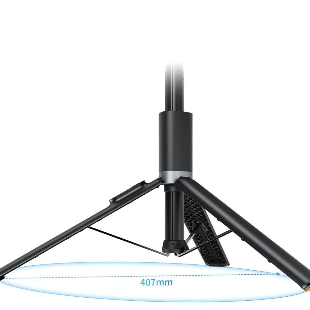 Tech-Protect L08S Bluetooth Selfie Stick with Remote Control, Tripod up to 141cm - Black