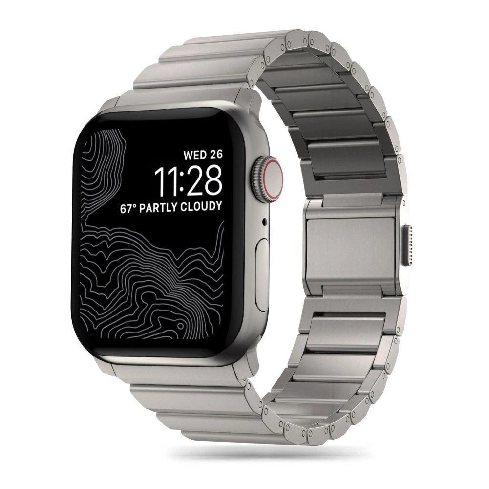 Tech-Protect SteelBand til Apple Watch 4 / 5 / 6 / 7 / 8 / 9 / SE / Ultra 1 / 2 (42/44/45/49 mm) - titanium